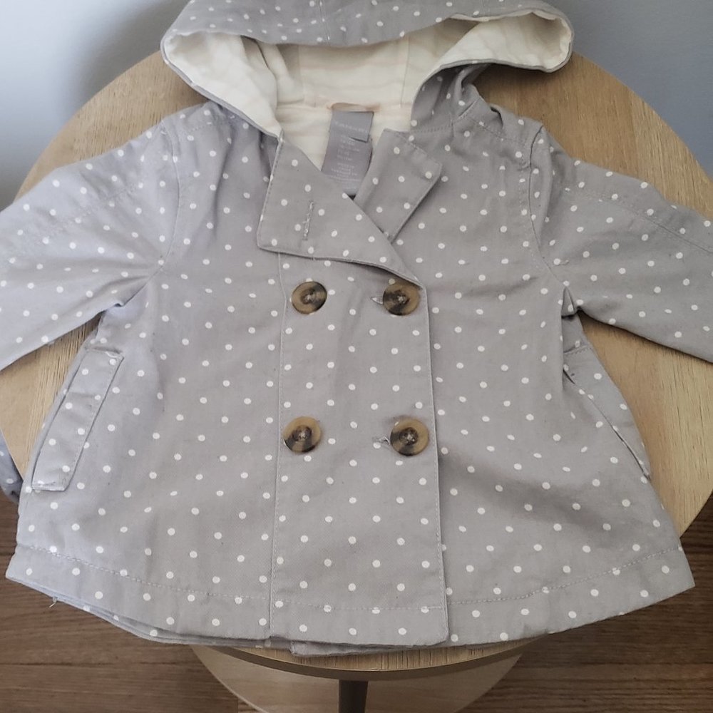 Tahari polka dot kids coat